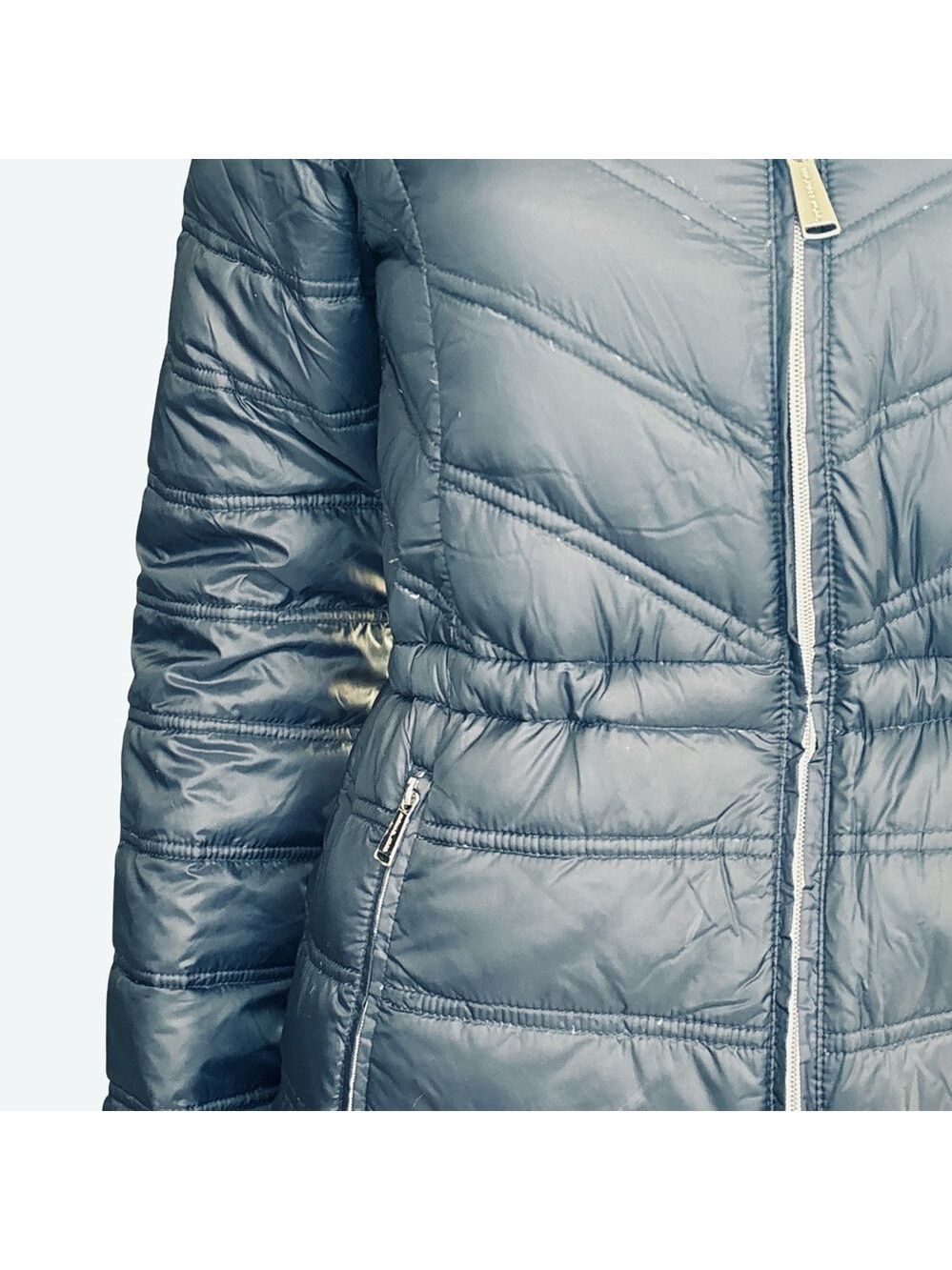 Michael Kors Navy Quilted Puffer Jacket XS - Picture 3 of 11